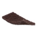 Scouring Pads & Sticks | Boardwalk 7100359808 4.62 in. x 10 in. Heavy-Duty Utility Pad - Brown (10/Carton) image number 2