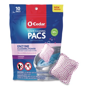 O-Cedar 172402CT Cleaning PACS - Lavender Scent (8 Packs/Carton)