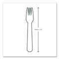 Disposable Forks | Vegware VW-FK6.5 Compostable CPLA Cutlery Fork - White (1000/Carton) image number 5