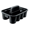 Waste Receptacle Accessories & Dollies | Rubbermaid Commercial FG315488BLA Commercial Deluxe 15 in. x 7.4 in. 8-Compartment Carry Caddy - Black image number 0