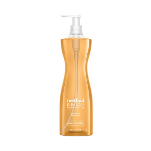 Dishwashing Detergents | Method 00735CT 18 oz. Pump Bottle Dish Soap - Clementine (6/Carton) image number 0