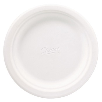 Chinet 21226 6-3/4 in. Round Classic Paper Plates - White (1000/Carton)