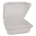 Food Containers & Lids | Pactiv Corp. 0CAH09700000 8.75 in. x 8.25 in. x 3.63 in. SmartLock PET Hinged Lid Plastic Bakery Container - Clear (200/Carton) image number 0