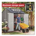  | Rubbermaid 2145548 337 cu-ft. 7 ft. x 7 ft. x 8 ft. Storage Shed - Brown image number 10
