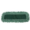 Mop Heads | Rubbermaid Commercial FGJ85700GR00 48 in. x 5 in. Microfiber Looped-End Dust Mop Heads - Green (12/Carton) image number 1