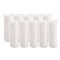 Cup Lids | Dart 8FTL Lift 'n' Lock 8 oz. Foam Cup and Container Lids - White (1000/Carton) image number 2