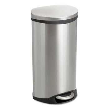 Safco 9902SS 7.5 Gallon Step-On Medical Receptacle - Stainless Steel