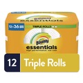 Perforated Roll & Hand Towels | Bounty 80811697 Essentials Select-A-Size Kitchen Roll Paper Towels, 2-Ply, 5.9 x 11, White, 162 Sheets/Triple Roll, 12 Rolls/Carton image number 5