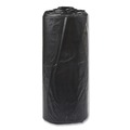 Low-Density Trash Bags | Inteplast Group SL3858150K 38 in. x 58 in. 1.5 mil 60 gal Interleaved Roll Low-Density Commercial Can Liners - Black (20 Bags/Roll, 5 Rolls/Carton) image number 3