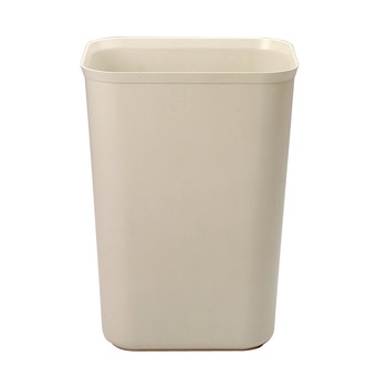 Rubbermaid Commercial FG254400BEIG 10 Gallon Fiberglass Wastebasket - Beige