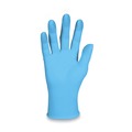 Food Service Disposable & Single Use Gloves | Ansell 54186 4 mil Thick 9.5 in. Long Powder-Free G10 Comfort Plus Blue Nitrile Gloves - Small, Light Blue (100/Box) image number 0