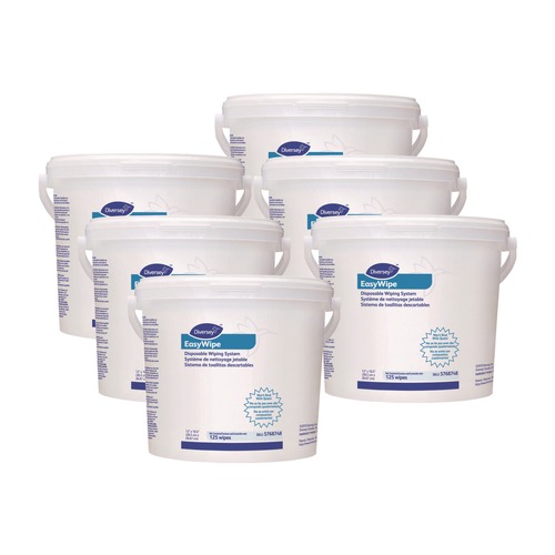 Cleaning Cloths & Wipes | Diversey Care 5768748 8.63 in. x 24.88 in. Easywipe Disposable Wiping Refill - White (6/Carton) image number 0