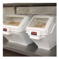 Perforated Roll & Hand Towels | Rubbermaid Commercial FG9G5700WHT ProSave 5.4-Gallon Plastic Shelf Ingredient Bin - White image number 3