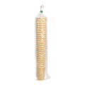 Cups | Karat C-KRC520 20 oz Ripple Hot Cups - Kraft/White (500/Carton) image number 2