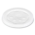 Cup Lids | SOLO L16BL-0100 Polystyrene Plastic Flat Straw-Slot Cold Cup Lids Fits 12 oz to 24 oz Cups - Translucent (125/Pack, 16 Packs/Carton) image number 1