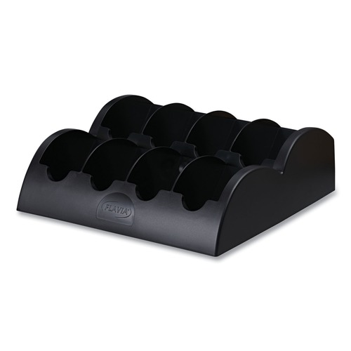 Condiment Organizers | FLAVIA 25200000 13.6 in. x 13 in. x 4.4 in. 8-Compartment Small Merchandiser - Black image number 0