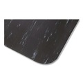 Floor Mats | Crown CU 3672BK 36 in. x 72 in. Marbleized Rubber Cushion-Step Surface Mat - Black image number 3