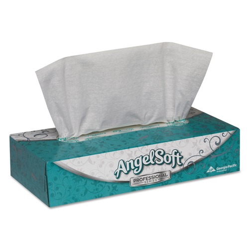 Facial Tissues | Georgia Pacific Professional 48580 2-Ply Premium Facial Tissue in Flat Box - White (1-/Box) image number 0