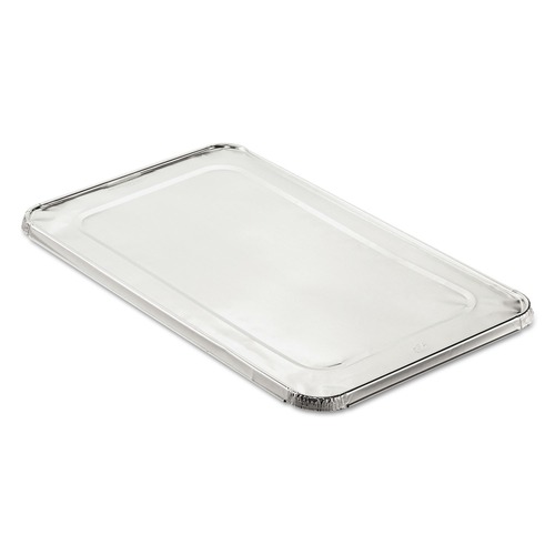 Steam Table Parts | Handi-Foil HFA 205000 12.88 in. x 20.81 in. 40 Gauge Steam Pan Foil Lids for Full-Size Pan (50/Carton) image number 0