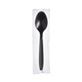 Disposable Spoons | SOLO RSK3-0004 Reliance Mediumweight Plastic Spoon Cutlery - Black (1000/Carton) image number 2