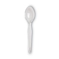 Disposable Spoons | Dixie TH017 6 in. Heavyweight Plastic Cutlery Teaspoon - Crystal Clear (1000/Carton) image number 1