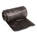 Low-Density Trash Bags | Boardwalk H4832RKKR01 16 Gallon 0.35 mil 24 in. x 32 in. Perforated Roll Low-Density Waste Can Liners - Black (50 Bags/Roll, 10 Rolls/Carton) image number 0