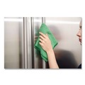 Cleaning Cloths & Wipes | Rubbermaid Commercial 1820578 12 in. x 12 in. Microfiber Cleaning Cloths - Green (24/Pack) image number 4