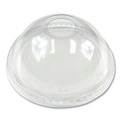 Cup Lids | Boardwalk BWKPET910DOME PET Cold Cup Dome Lids Fits 9 oz. to 10 oz. Cups - Clear (1000/Carton) image number 1
