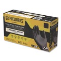 Janitorial Disposable & Single Use Gloves | Ammex GWBEN46100 6 mil Powder-Free Nitrile Exam Gloves - Large, Black (1000/Carton) image number 0