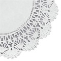 Doilies | Hoffmaster 500236 8 in. Round Cambridge Lace Doilies - White (1000/Carton) image number 2
