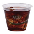 Cups | Eco-Products EP-CC9S-GS 9 oz. GreenStripe Renewable and Compostable Cold Cups - Clear (1000/Carton) image number 5