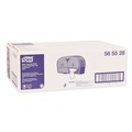 Toilet Tissue Dispensers | Tork 565528 16.62 in. x 5.25 in. x 9.93 in. High Capacity Bath Tissue Roll Dispenser for OptiCore - Black (1/Carton) image number 1