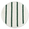 Carpet Bonnets | Rubbermaid Commercial FGP26900WH00 19 in. Diameter Low Profile Scrub-Strip Carpet Bonnet - White/Green (5/Carton) image number 0