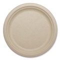 Plates | World Centric PL-SC-U9-LFP 9.1 in. Diameter Paper Fiber Plates - Natural (1000/Carton) image number 0