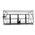 Shelving Units | Boardwalk 710058-EA 24 in. W x 10 in. D x 12 in. H 1-Shelf Locking Rack for 3 Liter PDC Cleaner Bottles - Black image number 0