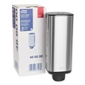 Soap Dispensers | Tork 466000 4.25 in. x 4.25 in. x 11.38 in. 1 Liter Bottle 33 oz. Bottle Foam Skincare Manual Dispenser - Stainless Steel image number 4