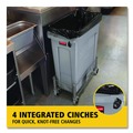 Indoor Waste Receptacles | Rubbermaid Commercial FG354060GRAY 23 Gallon Rectangular Plastic Slim Jim Receptacle W/venting Channels - Gray image number 7