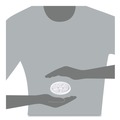 Food Containers & Lids | Dart 12JL Vented Plastic Lids for 12 oz. Hot/Cold Foam Cups (1000/Carton) image number 6