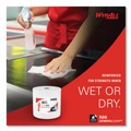 Perforated Roll & Hand Towels | WypAll 34955 12.2 in. x 12.4 in. General Clean Jumbo Roll X60 Cloths - White (1/Carton) image number 5