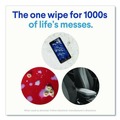 Cleaning Cloths & Wipes | Clorox 01593 7 in. x 8 in. 1-Ply Disinfecting Wipes - Fresh Scent, White (35/Canister) image number 6