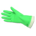 Gloves & Glove Accessories | MCR Safety 5319E Flock-Lined Nitrile Gloves - One Size Green (1-Dozen) image number 2