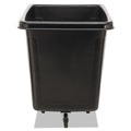 Carts & Trucks | Rubbermaid Commercial FG461600BLA 119.7 gal. 500 lbs. Capacity Plastic/Metal Cube Truck - Black image number 2