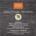 Cutlery Kits | World Centric AS-PS-TNL TPLA Compostable Fork/Knife/Spoon/Napkin Cutlery - White (250/Carton) image number 3