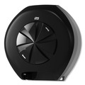 Toilet Tissue Dispensers | Tork 565828 14.12 x 6.31 x 14.56 3 Roll Bath Tissue Roll Dispenser for OptiCore - Black (1/Carton) image number 6