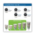 Cups | Dixie 5342COMBO600 PerfecTouch 12 oz. Paper Hot Cups and Lids Combo - Multicolor (50/Pack, 6 Packs/Carton) image number 4