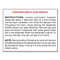 Air Fresheners & Odor Eliminators | Big D Industries 047200 7 oz. Aerosol Spray Metered Concentrated Room Deodorant - Fresh Linen Scent (12/Box) image number 2