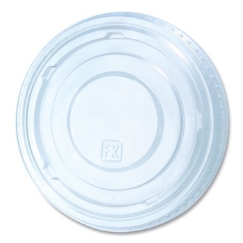 Fabri-Kal LKC1624F 16 oz to 24 oz Greenware Plastic Cold Drink Lids - Clear (1000/Carton)