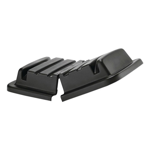 Waste Receptacle Lids | Rubbermaid Commercial FG461300BLA Hinged Dome Lid for Cube Truck - Black image number 0