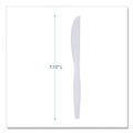 Disposable Knives | Boardwalk BWK KNIFEMWPS Mediumweight Polystyrene Knife - White (100/Box) image number 4
