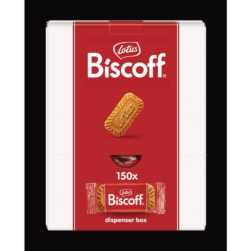 Snacks | Biscoff 50639 0.22 oz Bag Cookies Dispenser Box, Caramel Cookie (150/Carton) image number 0